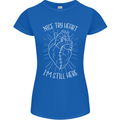 Heart Attack Recovery Survivor Womens Petite Cut T-Shirt Royal Blue