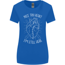 Heart Attack Recovery Survivor Womens Wider Cut T-Shirt Royal Blue