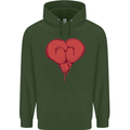 Heart Boxing Gloves Boxer MMA Muay Thai Childrens Kids Hoodie Forest Green