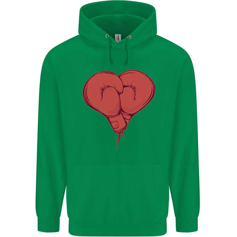 Heart Boxing Gloves Boxer MMA Muay Thai Childrens Kids Hoodie Irish Green