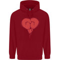 Heart Boxing Gloves Boxer MMA Muay Thai Childrens Kids Hoodie Red