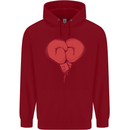 Heart Boxing Gloves Boxer MMA Muay Thai Childrens Kids Hoodie Red
