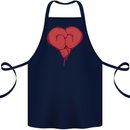 Heart Boxing Gloves Boxer MMA Muay Thai Cotton Apron 100% Organic Navy Blue