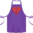 Heart Boxing Gloves Boxer MMA Muay Thai Cotton Apron 100% Organic Purple