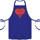 Heart Boxing Gloves Boxer MMA Muay Thai Cotton Apron 100% Organic Royal Blue