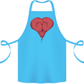 Heart Boxing Gloves Boxer MMA Muay Thai Cotton Apron 100% Organic Turquoise