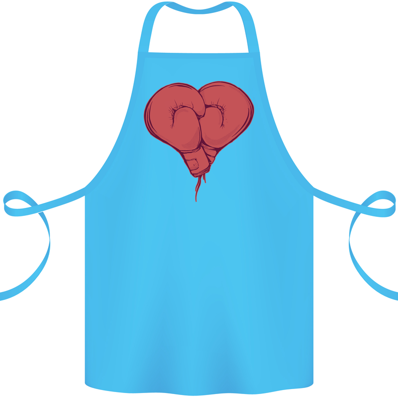 Heart Boxing Gloves Boxer MMA Muay Thai Cotton Apron 100% Organic Turquoise