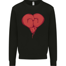 Heart Boxing Gloves Boxer MMA Muay Thai Kids Sweatshirt Jumper Black