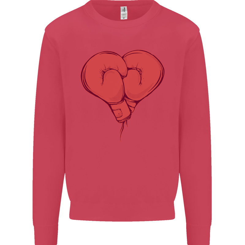 Heart Boxing Gloves Boxer MMA Muay Thai Kids Sweatshirt Jumper Heliconia