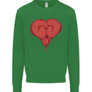 Heart Boxing Gloves Boxer MMA Muay Thai Kids Sweatshirt Jumper Irish Green