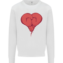 Heart Boxing Gloves Boxer MMA Muay Thai Kids Sweatshirt Jumper White