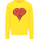 Heart Boxing Gloves Boxer MMA Muay Thai Kids Sweatshirt Jumper Yellow