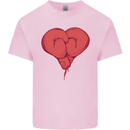 Heart Boxing Gloves Boxer MMA Muay Thai Kids T-Shirt Childrens Light Pink