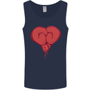 Heart Boxing Gloves Boxer MMA Muay Thai Mens Vest Tank Top Navy Blue
