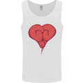 Heart Boxing Gloves Boxer MMA Muay Thai Mens Vest Tank Top White