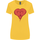 Heart Boxing Gloves Boxer MMA Muay Thai Womens Wider Cut T-Shirt Yellow