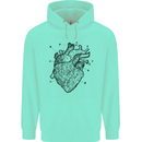 Heart Diagram Childrens Kids Hoodie Peppermint