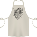 Heart Diagram Cotton Apron 100% Organic Natural