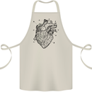 Heart Diagram Cotton Apron 100% Organic Natural