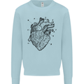 Heart Diagram Kids Sweatshirt Jumper Light Blue
