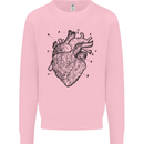 Heart Diagram Kids Sweatshirt Jumper Light Pink