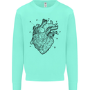 Heart Diagram Kids Sweatshirt Jumper Peppermint
