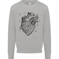 Heart Diagram Kids Sweatshirt Jumper Sports Grey