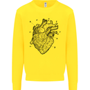 Heart Diagram Kids Sweatshirt Jumper Yellow