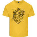 Heart Diagram Kids T-Shirt Childrens Yellow