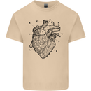 Heart Diagram Mens Cotton T-Shirt Tee Top Sand