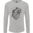Heart Diagram Mens Long Sleeve T-Shirt Sports Grey