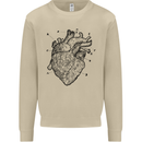 Heart Diagram Mens Sweatshirt Jumper Sand