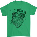 Heart Diagram Mens T-Shirt 100% Cotton Irish Green
