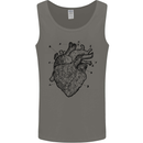 Heart Diagram Mens Vest Tank Top Charcoal