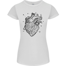 Heart Diagram Womens Petite Cut T-Shirt White