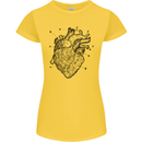 Heart Diagram Womens Petite Cut T-Shirt Yellow