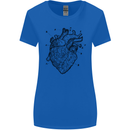 Heart Diagram Womens Wider Cut T-Shirt Royal Blue