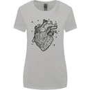 Heart Diagram Womens Wider Cut T-Shirt Sports Grey