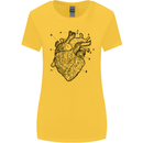 Heart Diagram Womens Wider Cut T-Shirt Yellow