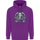 Heaven & Hell Angel Skull Day of the Dead Childrens Kids Hoodie Purple