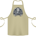 Heaven & Hell Angel Skull Day of the Dead Cotton Apron 100% Organic Khaki