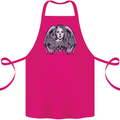 Heaven & Hell Angel Skull Day of the Dead Cotton Apron 100% Organic Pink