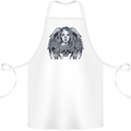 Heaven & Hell Angel Skull Day of the Dead Cotton Apron 100% Organic White