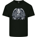 Heaven & Hell Angel Skull Day of the Dead Kids T-Shirt Childrens Black