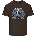 Heaven & Hell Angel Skull Day of the Dead Kids T-Shirt Childrens Chocolate
