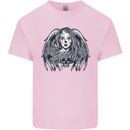 Heaven & Hell Angel Skull Day of the Dead Kids T-Shirt Childrens Light Pink