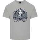 Heaven & Hell Angel Skull Day of the Dead Kids T-Shirt Childrens Sports Grey