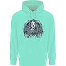 Heaven & Hell Angel Skull Day of the Dead Mens 80% Cotton Hoodie Peppermint