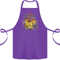 Heavy Metal Chemistry Periodic Table Cotton Apron 100% Organic Purple