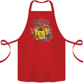 Heavy Metal Chemistry Periodic Table Cotton Apron 100% Organic Red